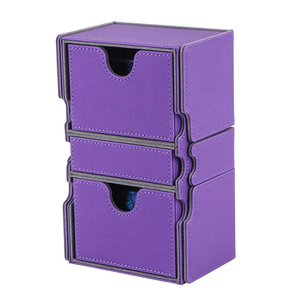 Commander Capacity Leather Deck Box