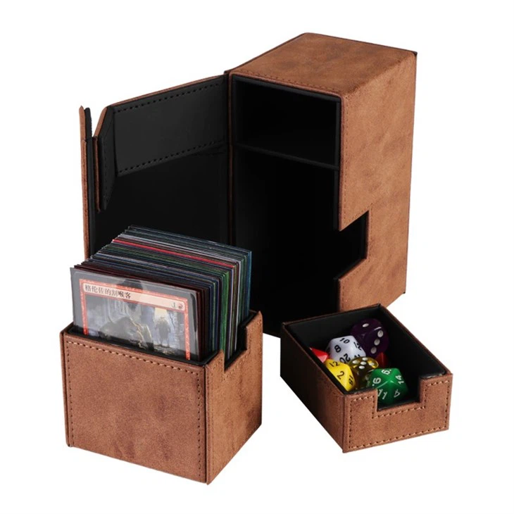Leather Commander Card Deck Box