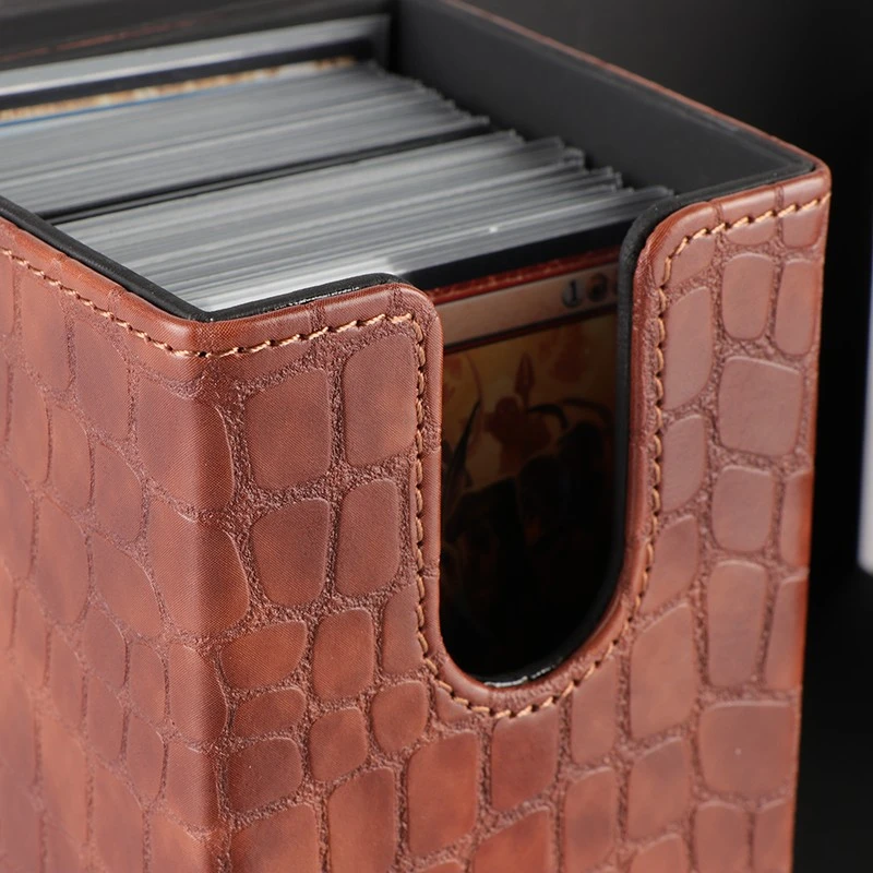 Leather Magnetic Card Case Holder