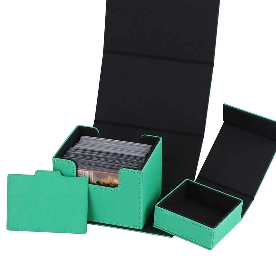 Leather Magnetic Trading Card Boxes
